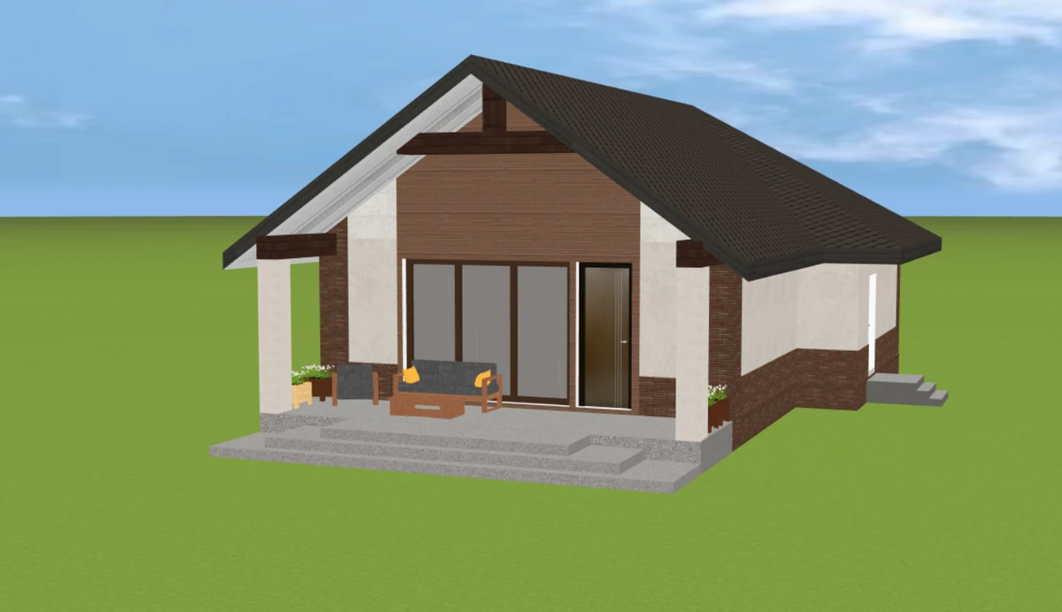 Дизайн одноэтажного дома