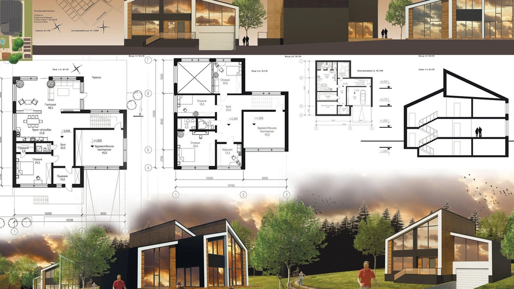 Архитектурный проект индивидуального жилого дома